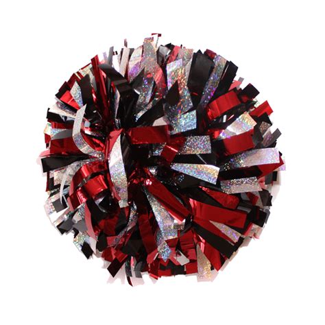 black cheer pom poms